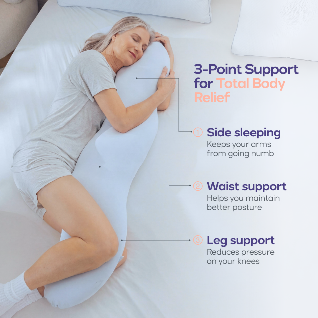The Pretzel Pillow full-body side sleeper pillow