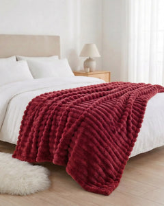 Softnook Fleece Blanket - Limited Edition: Wine Red