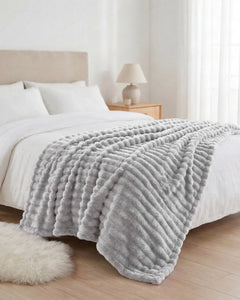 Softnook Fleece Blanket - Light Grey