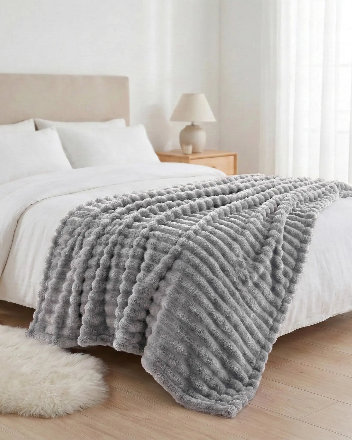 Softnook Fleece Blanket - Dark Grey
