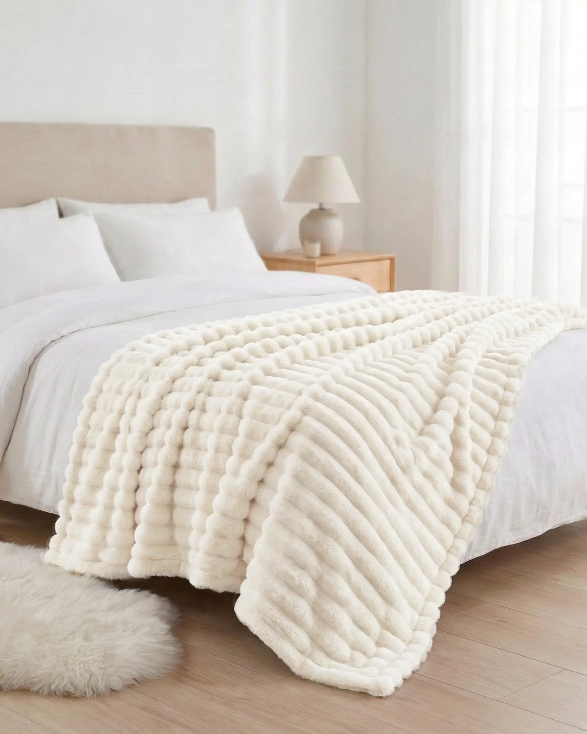 Softnook Fleece Blanket - White