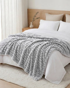 Softnook Fleece Blanket - Light Grey