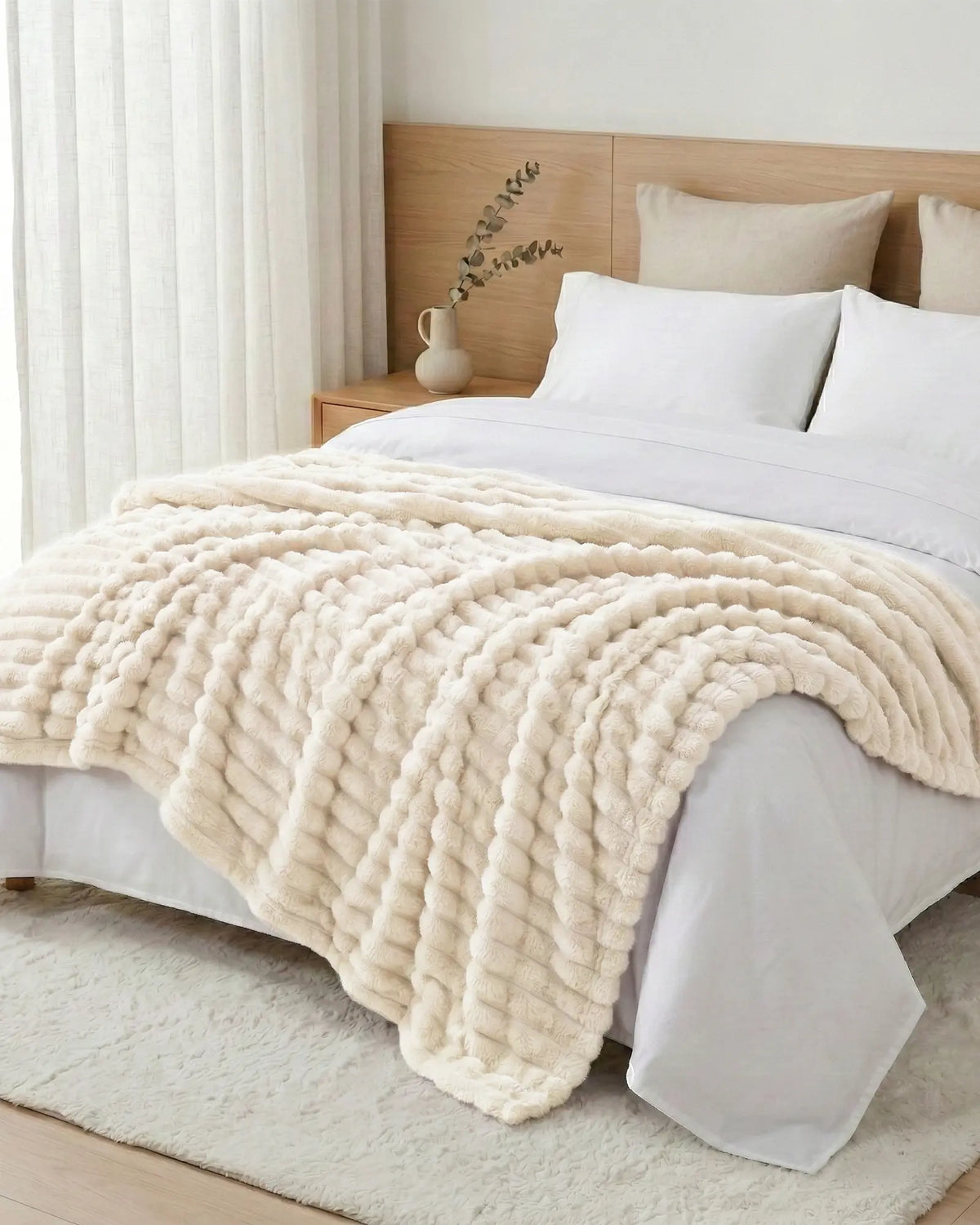 Softnook Fleece Blanket - White