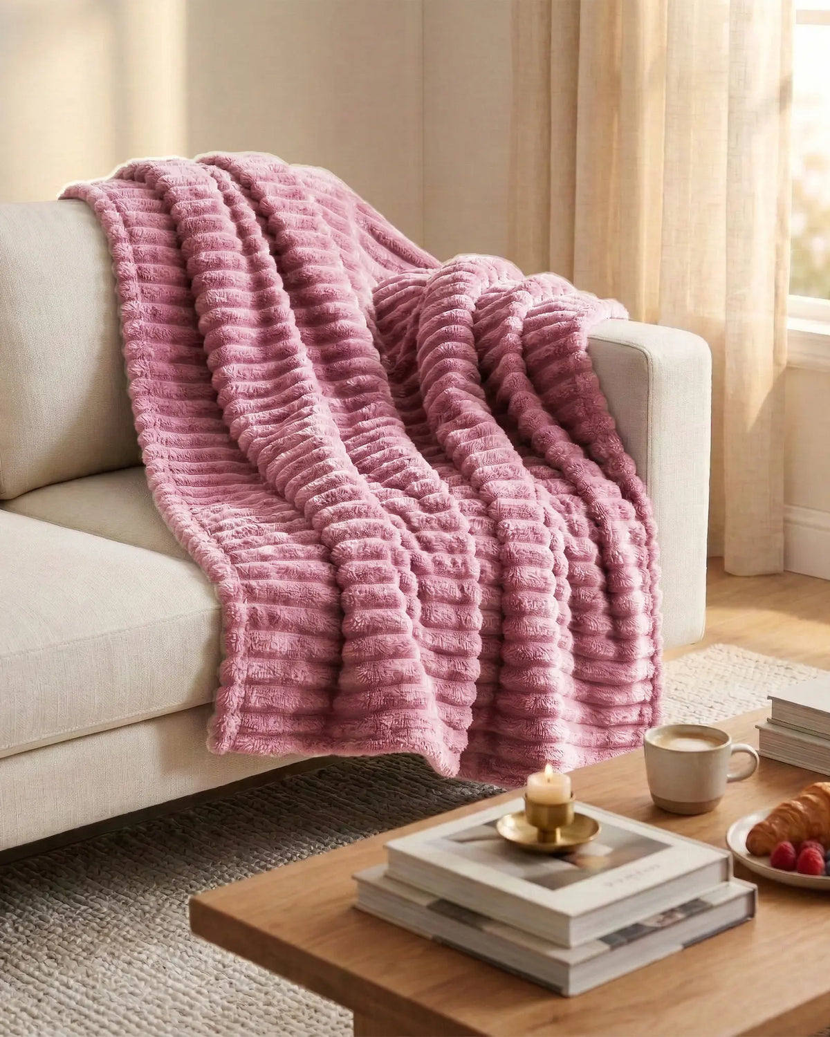 Softnook Fleece Blanket - Pink