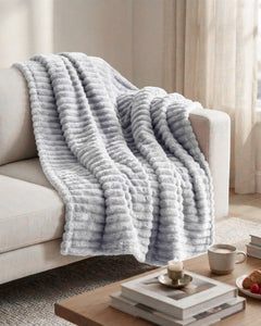 Softnook Fleece Blanket - Light Grey