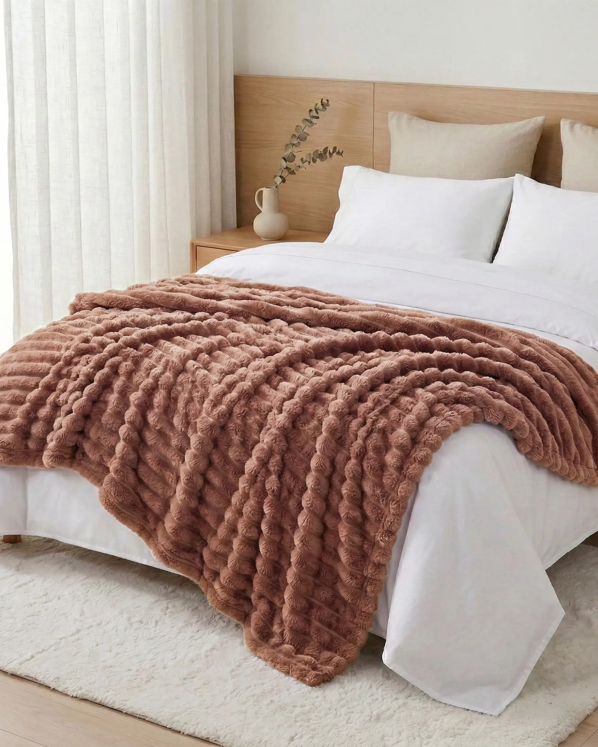 Softnook Fleece Blanket - Brown