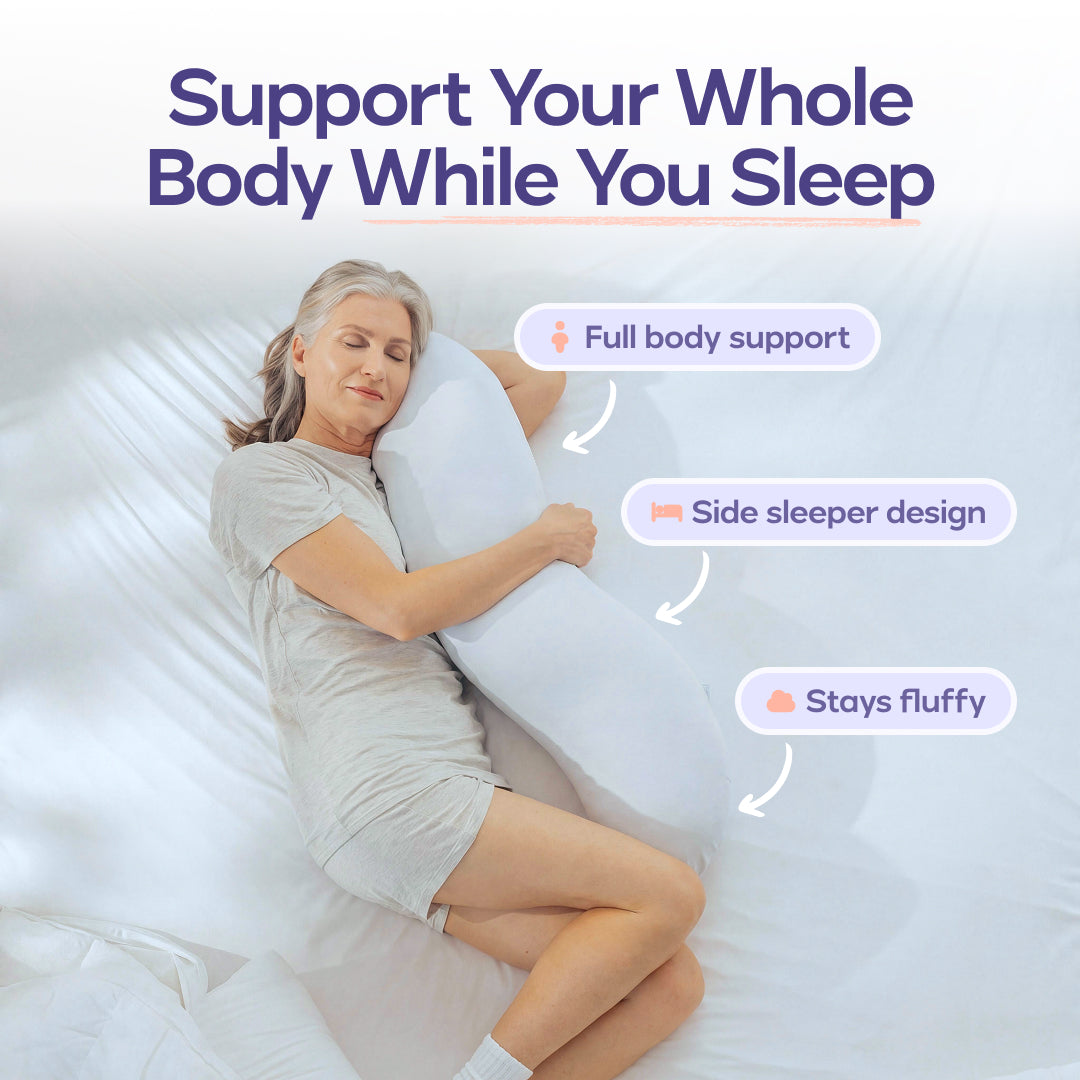 The Pretzel Pillow full-body side sleeper pillow