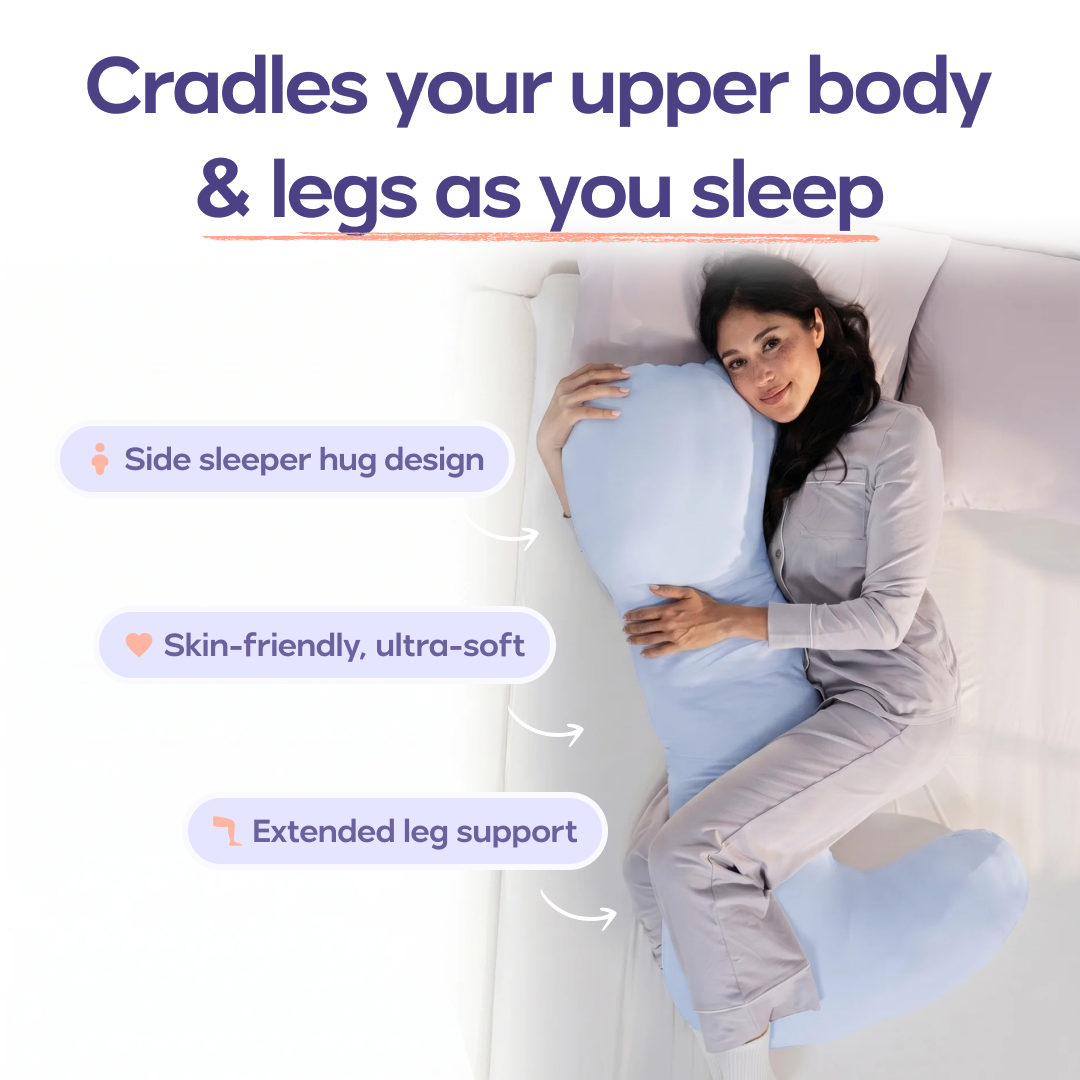 The Pretzel Pillow full-body side sleeper pillow