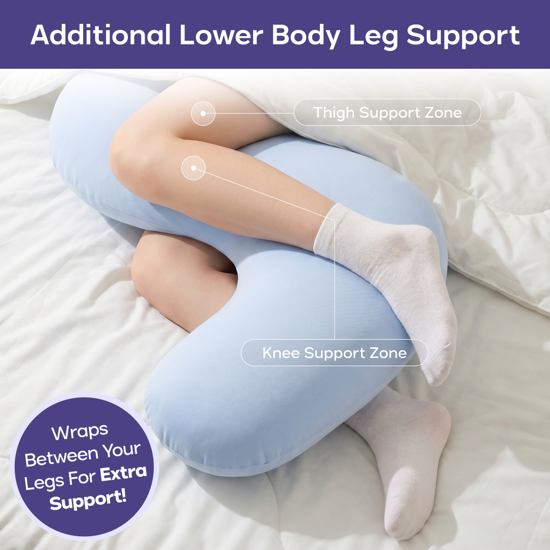 The Pretzel Pillow full-body side sleeper pillow