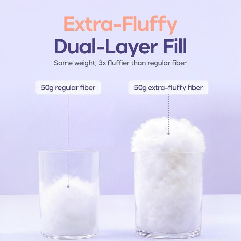 Extra-fluffy dual-layer fill