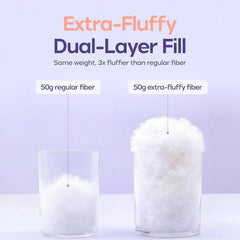 Extra-fluffy dual-layer fill