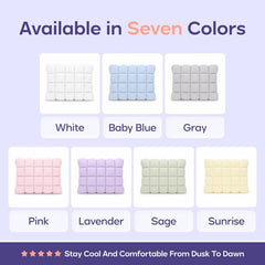 Puff pillows in seven colors